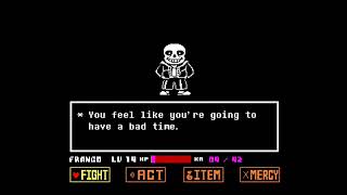 My reaction to Sans' first attack...