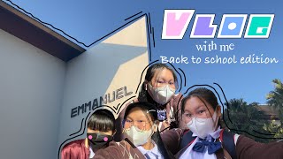 Vlog | ⏱ Back To School ไปโรงเรียนวันแรกในรอบหลายเดือน?!✴️📚✏️✂️ #vlog #dailyvlog #backtoschool