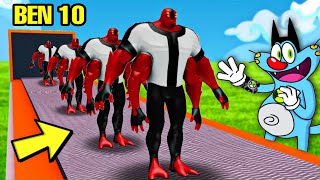 Oggy And Jack became Ben 10 & Opened Ben 10 Factory in ROBLOX 😍 Oggy Game