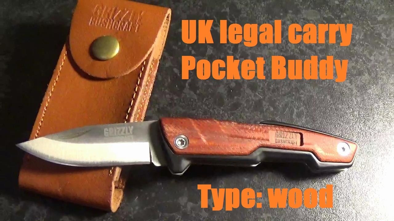 UK EDC legal wooden Pocket Buddy - YouTube