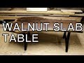 IF YOU WANT TO BUILD LIVE EDGE FURNITURE THEN WATCH THIS VIDEO, WALNUT SLAB  COFFEE TABLE BUILD