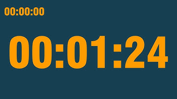 1 minute 24 second timer (with end alarm, time elapsed and progress bar)