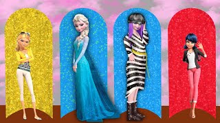Miraculous: Ladybug Chloe Frozen: Elsa, Vanellope Transformation - Disney Princesses Glow Up  #art