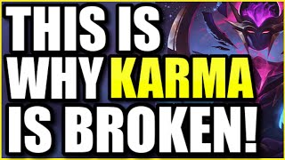 (BROKEN DAMAGE) *THIS* IS WHY KARMA IS THE #1 POKE SUPPORT IN SEASON 10! BEST KARMA BUILD AND STRAT!