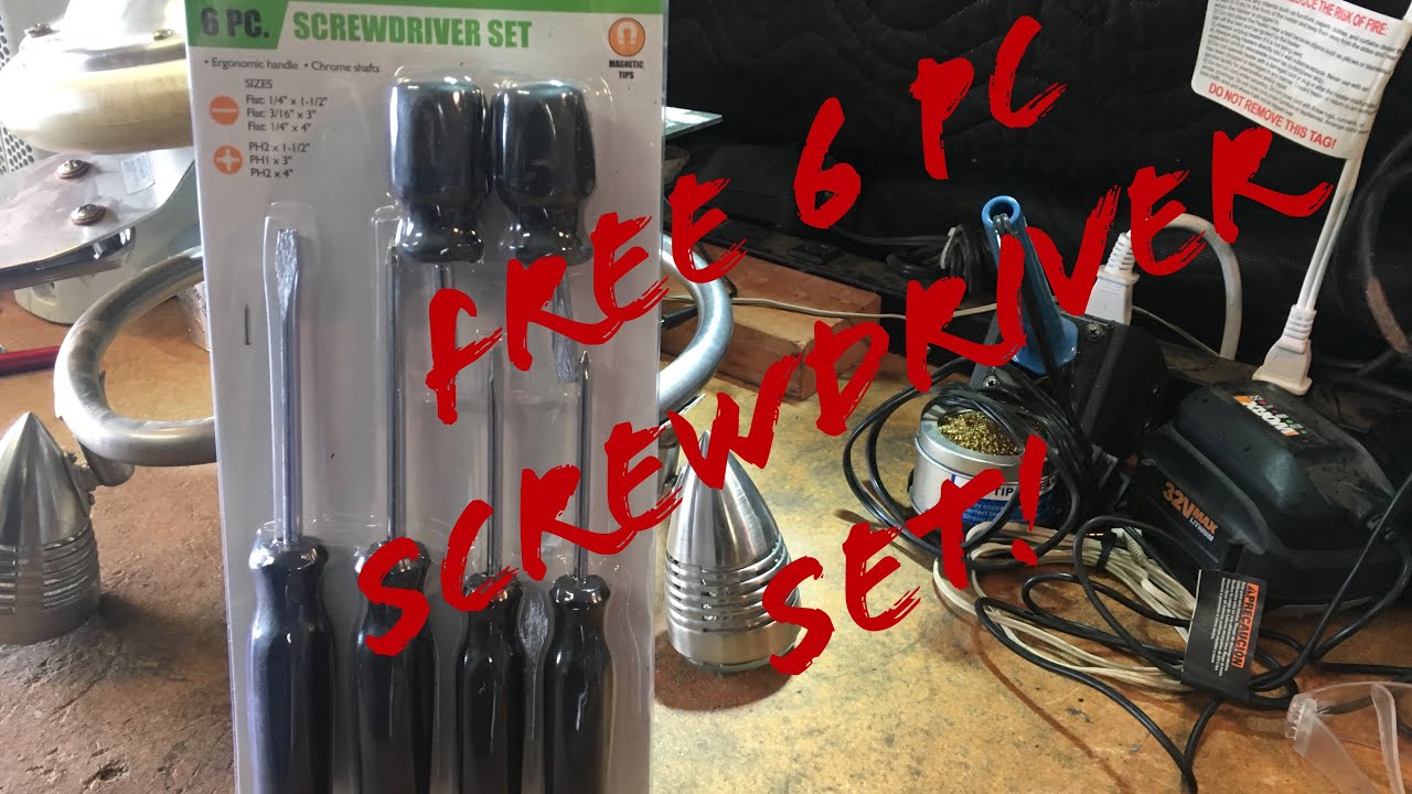 Harbor Freight 6 PC Screwdriver Set 62570 YouTube