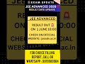JEE Advanced Result 2026 Date Announced 🔥 | Official Result Date & Rank Card Update #jeeadvanced