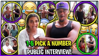 Pick A Number 1-5 | FUNNY PUBLIC INTERVIEW!