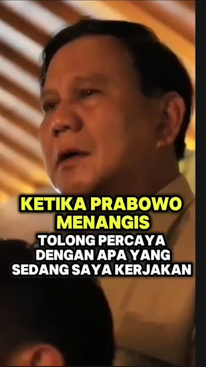 when Prabowo cries #prabowo #raffiahmad #dpr #viral