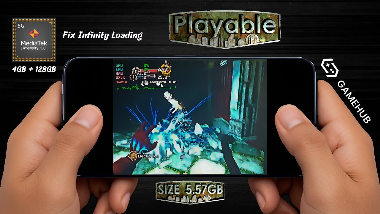 Bioshock on Mobile - Gameplay Test (Dimensity 700 - Ram 4) + Tutorial on GameHub 5.3.5 ไทย