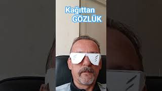 Kağıttan Gözlük Şahane Yapımı Kolay....