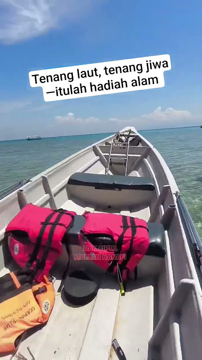 Tenang laut, tenang jiwa—itulah hadiah alam #kedaitiktokmullanhanafi #pulauperhentian #yamaha60hp