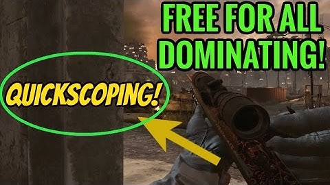 MWR DOMINATING (FFA) QUICKSCOPE COMMENTARY GAMEPLAY