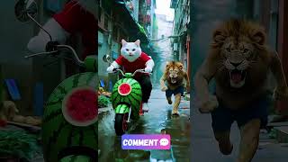 lion vs tiger #funny #shortvideo #3danimation #cartoon #3dcompositing #3dmodeling #animals
