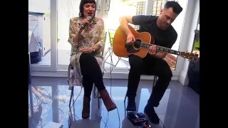 Video thumbnail of "Katie Leone & Jon Wright - Locked Out Of Heaven acoustic cover"