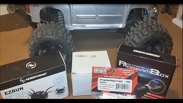 Stampede 4x4 1/8 scale 2650kv brushless motor & Hobbywing WP SC8 ESC