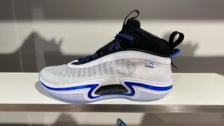 Air Jordan 36 “Sport Blue” (White/Sport Blue/Black) - Style Code: CZ2650-101