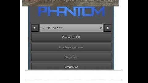 [MW3 1.24 PS3] Phantom BEST Mod Menu? REMOVE GODMODE CLASSES, BOTS,