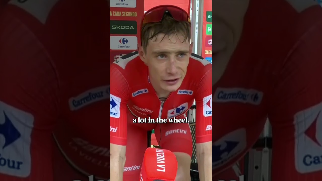 “He dive-bombed me… it was quite a move!” 👀 Jonas Vingegaard was not impressed at La Vuelta.