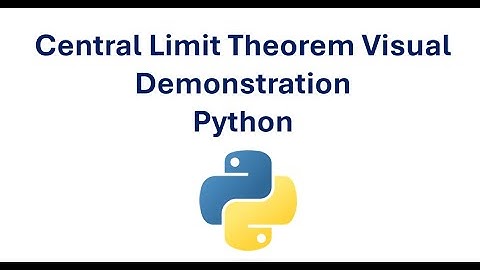 Central Limit Theorem Visual Demonstration | Python