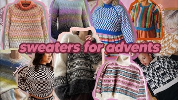 Sweater Ideas for Advents, Mini Skeins, & Scrap Yarn + #letsbefestivekal December Knit-Along Info