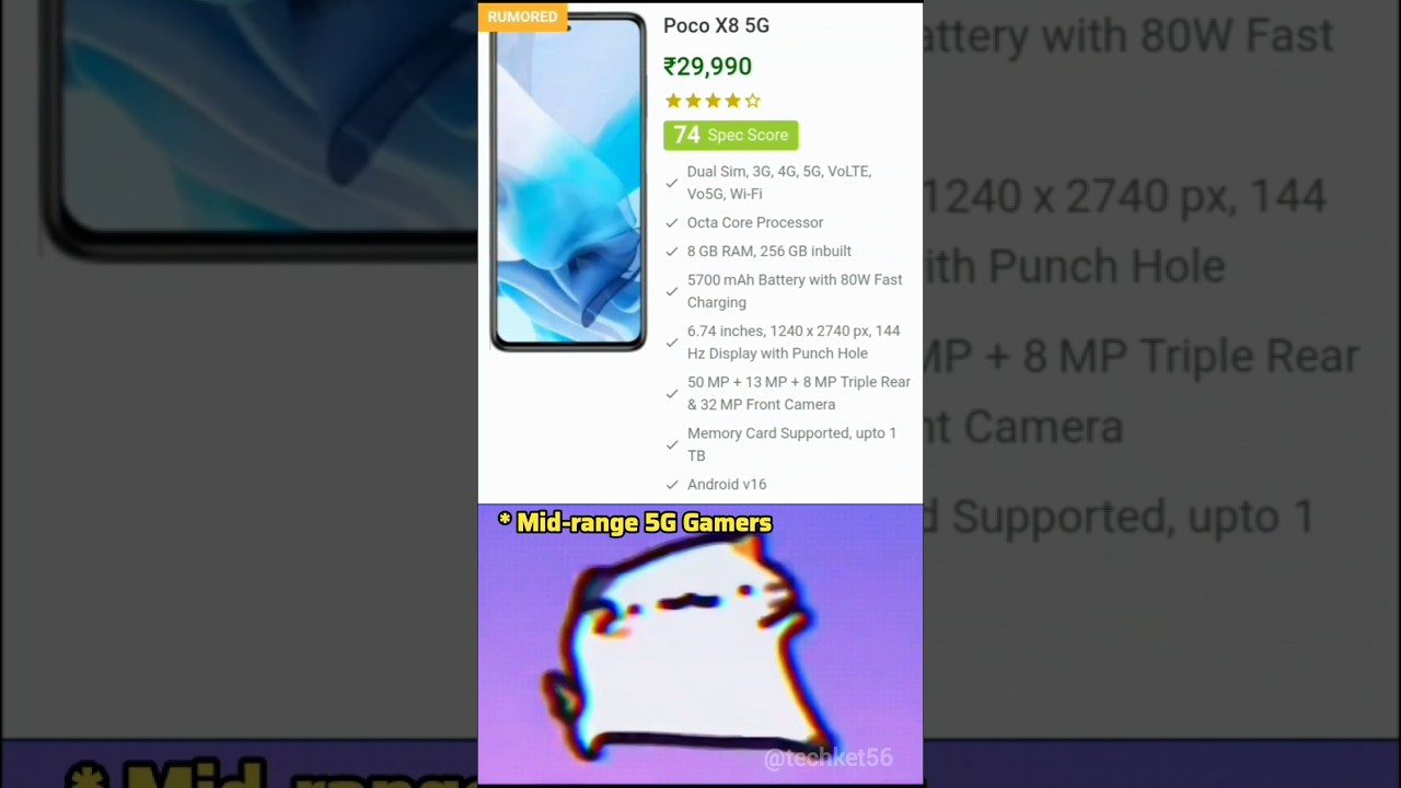 Rumours Of Poco X8 5G 💪 