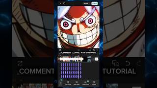 MONTAGEM PERIGOSA - Luffy Edit 🥵 | Capcut Edit Tutorial #shorts #anime #capcut #edit