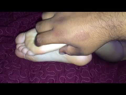 Tickling Girlfriends sleeping feet