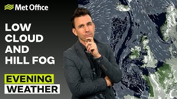 22/12/2025 - Lage bewolking en lichte regen - Avondweerbericht VK – Met Office Weer