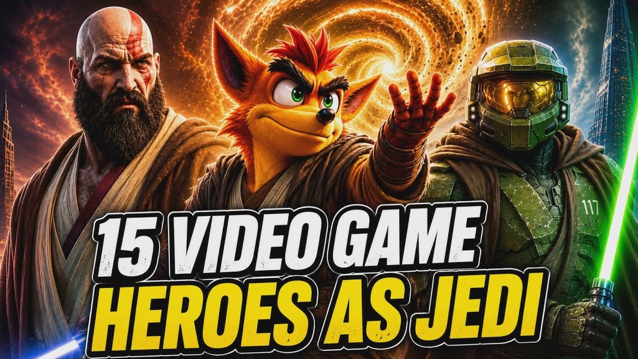 15 Video Game Heroes as Jedi!