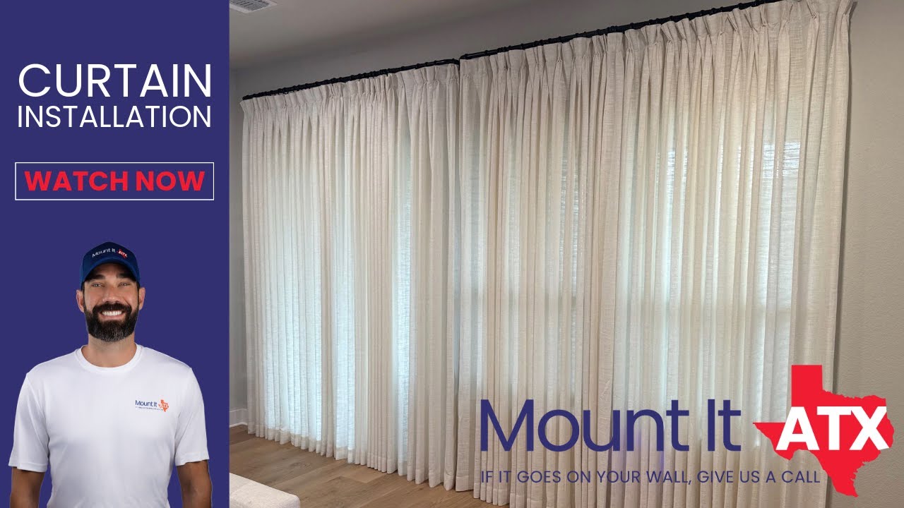 Professional Curtain Installation Timelapse
