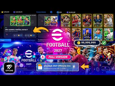 RELEASED | eFootball 2027 Mobile Offline Full Version | Division + My League Working 🔥