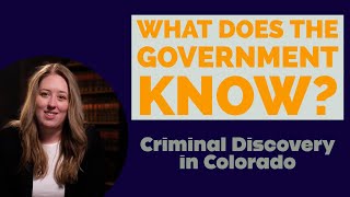No Surprises! Criminal discovery in Colorado - Rule 16