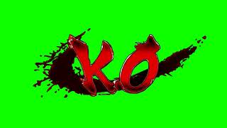 скачать 🔔 Мем: KO Street Fighter - футаж на зеленом фоне