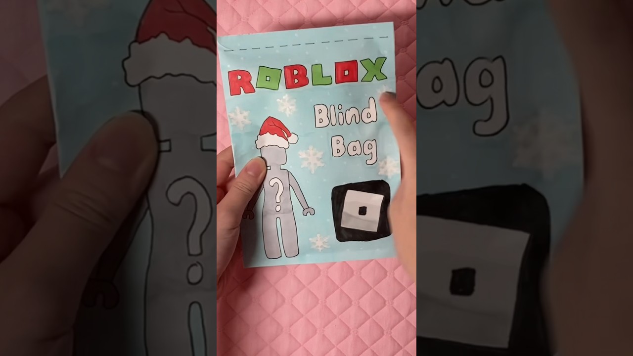 Roblox Blind Bag tutorial 🤖 ￼How to make a blind bag #paper #papercraft  #squishy #diy #unboxing 