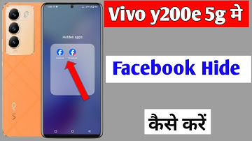 Vivo y200e 5g me Facebook hide kaise kare | how to hide Facebook in Vivo y200e 5g