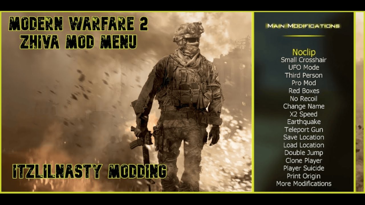 MW2 Zhiva Mod Menu YouTube