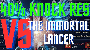 MIR4 TAOIST PVP - 40% KNOCK RES VS THE IMMORTAL LANCER