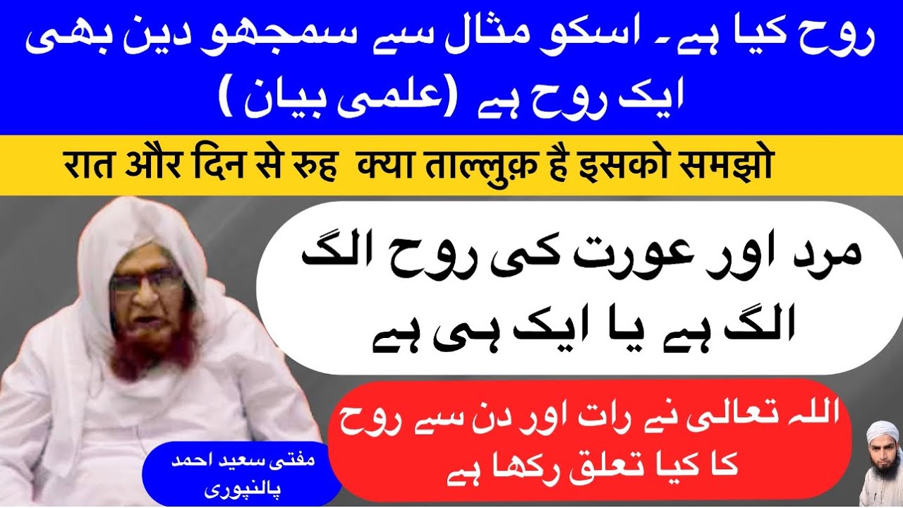 Rooh Kiya Hai | Raat Or Din Ki Misal | Mufti Saeed Ahmad Palanpuri | Jamshed Ali | Rahe Haq Official