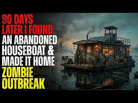 90 Days After the Zombie Outbreak, I Found an Abandoned Houseboat and Made It Home