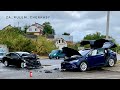 ДТП Tesla model X vs Toyota Camry Car crash