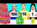 100 Lagen Voedsel Uitdaging | Coole Voedsel Trucs Crazy DO