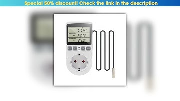 Hands-on EU Timer Socket Thermostat 220V AC 16A Timer Switch Electrical Outlets Switches Temperatur