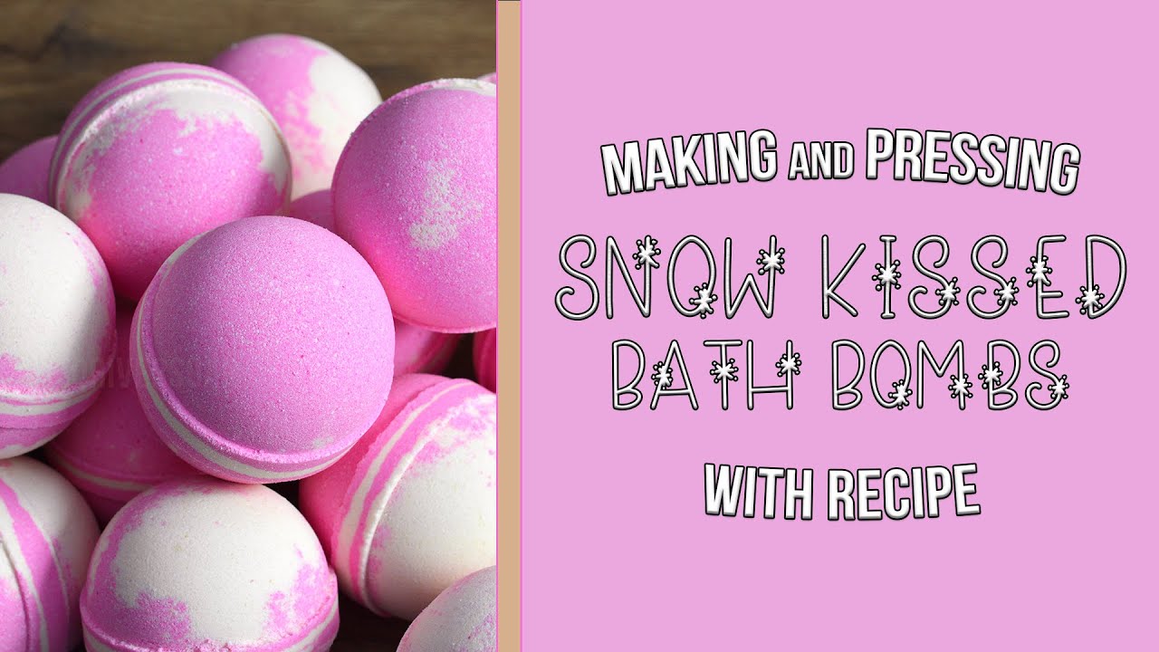 Making Snow Kissed Bath Bombs - Recipe Included | MO River Soap