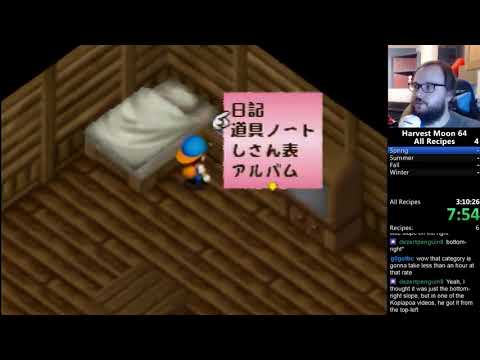 Harvest Moon 64 Recipes List