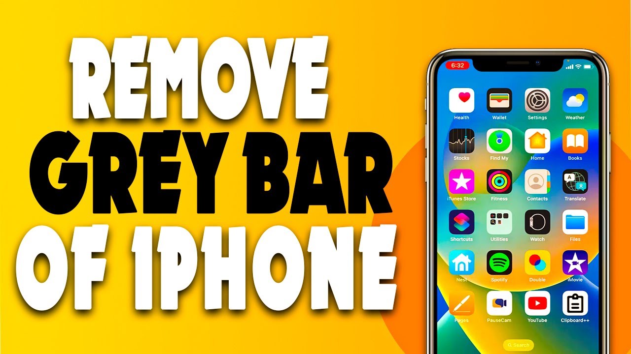 How To Remove Grey Bar Of IPhone 2023 F HOQUE YouTube