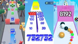 2048- New York | Jelly Run 2048 vs Numbers Ball Blend Challenge vs Number Run Race 3 in one Gameplay screenshot 4