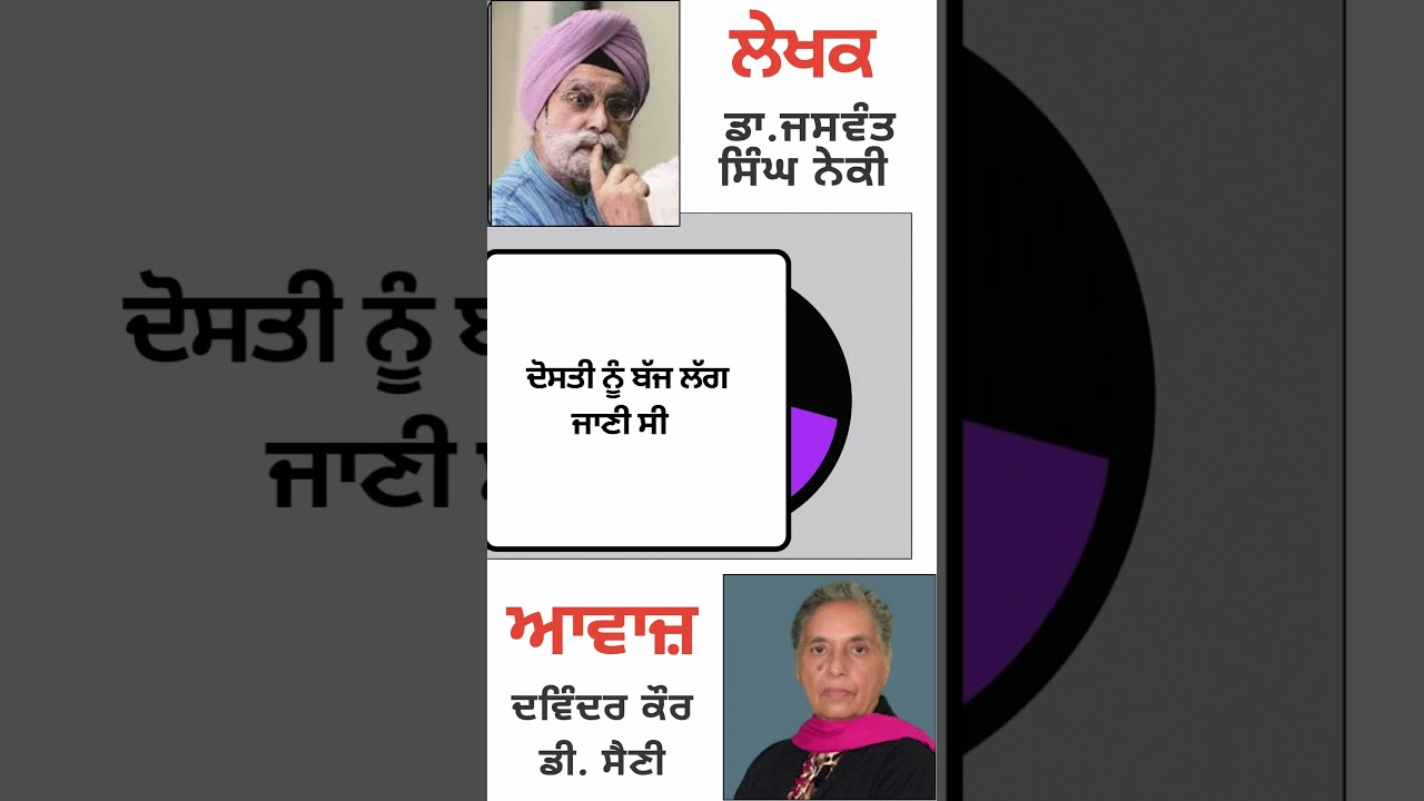 ⁣ਦੋਸਤੀ ਨੂੰ ਬੱਜ ਲੱਗ ਜਾਣੀ ਸੀ  | By :  ਡਾ. ਜਸਵੰਤ ਸਿੰਘ ਨੇਕੀ
