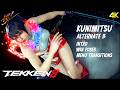 KUNIMITSU【Unmasked】Alternate B: Intros & Win Poses Animation 🦊 鉄拳8 4K