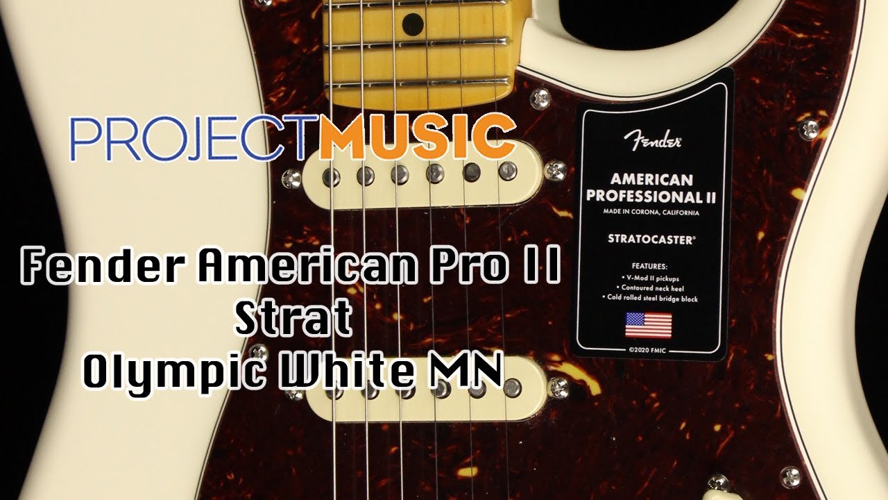 Fender American Pro II Strat Olympic White MN - Project Music