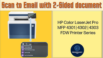 HP Color LaserJet Pro MFP 4101 | 4102 | 4303fdw printer:  Scan to email with a 2-Sided document